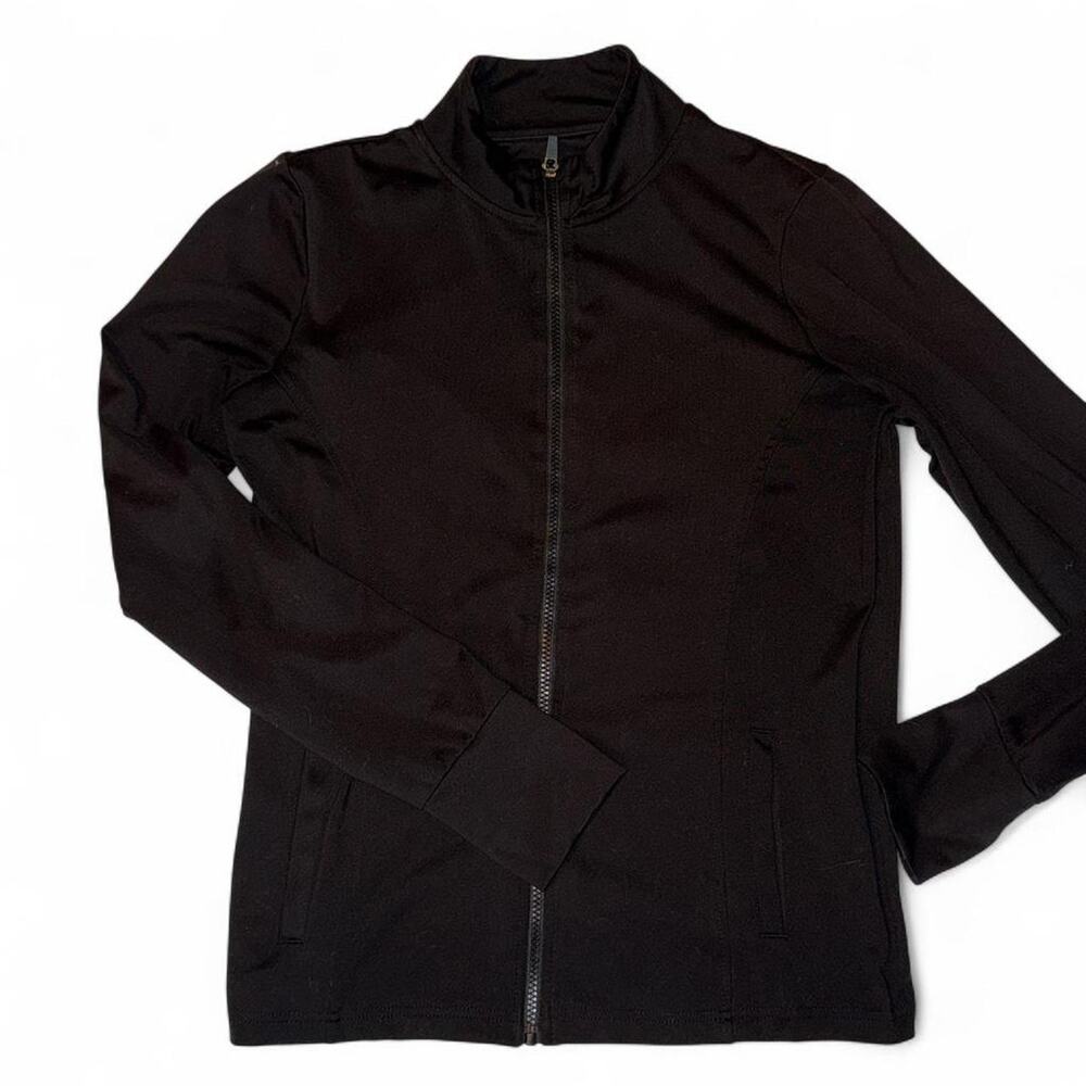 Black fitness zip up jacket